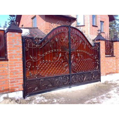 Кованые ворота распашные исп. №10