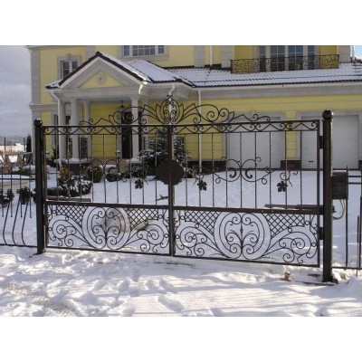 Кованые ворота распашные исп. №30